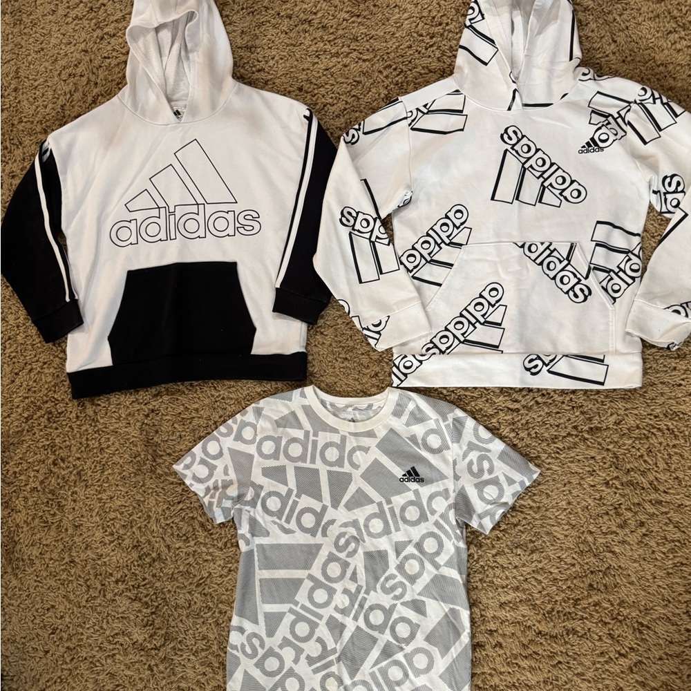 Kids Adidas sweatshirt/shirt bundle